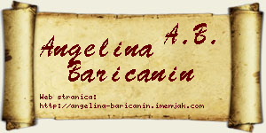 Angelina Baričanin vizit kartica